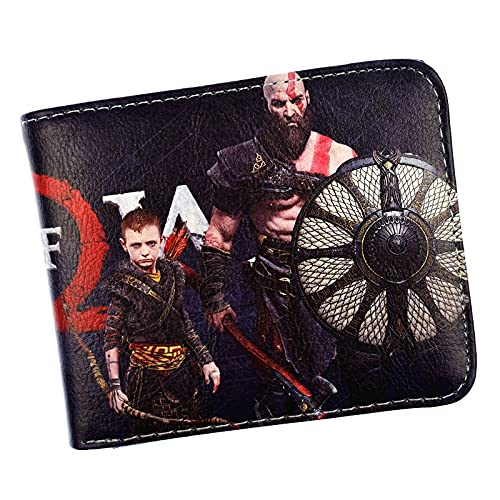 Cartera Nuevo Juego God of War 4 Wallet Kratos Design Short Purse Coin Purses