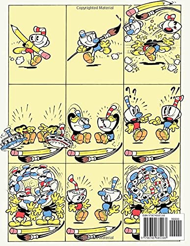 Cartoon Go! - Cuphead Coloring Book: Awesome Gift For Kids Includes All Cuphead, Mugman & All Characters