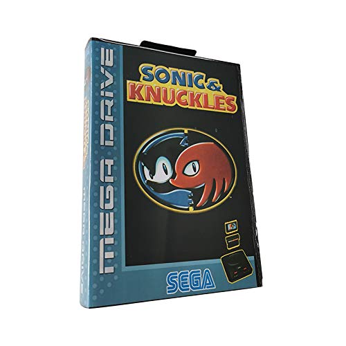 Cartucho de Juego megadrive Sega con Juego de 16 bits Sonic y Nudillos para la Consola de Juegos megadrive Sega