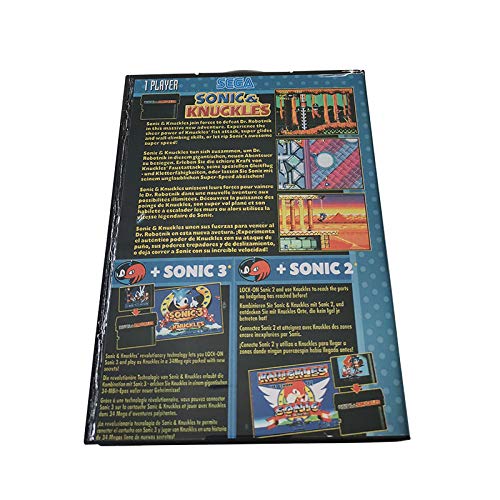 Cartucho de Juego megadrive Sega con Juego de 16 bits Sonic y Nudillos para la Consola de Juegos megadrive Sega