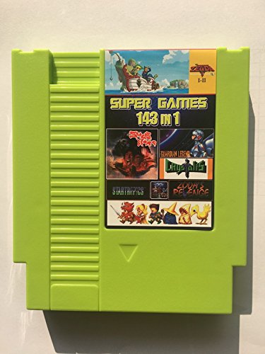 Cartucho de Juego para NES Super Mario Zelda 143 en 1 8 bit 72 Pines