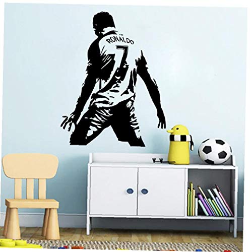 Casecover Ronaldo Cr7 Club De Fútbol Real Madrid Deporte Adhesivos De Pared Jugador De Fútbol Balón De Fútbol Jugar Al Juego De Vinilo Pegatinas Decoración