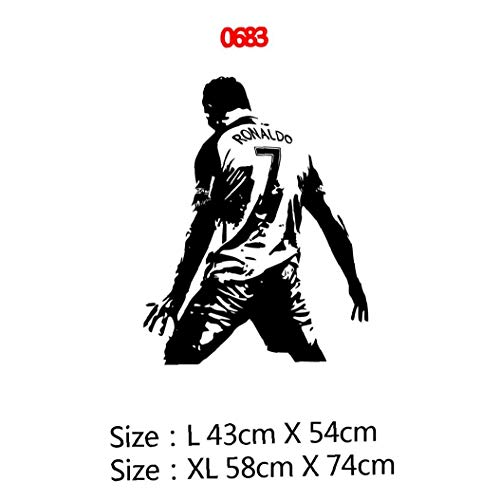 Casecover Ronaldo Cr7 Club De Fútbol Real Madrid Deporte Adhesivos De Pared Jugador De Fútbol Balón De Fútbol Jugar Al Juego De Vinilo Pegatinas Decoración