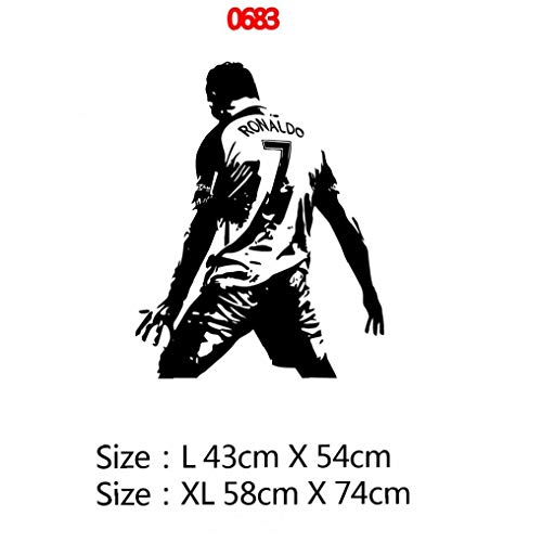 Casecover Ronaldo Cr7 Club De Fútbol Real Madrid Deporte Adhesivos De Pared Jugador De Fútbol Balón De Fútbol Jugar Al Juego De Vinilo Pegatinas Decoración