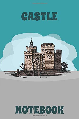 Castle Notebook  - Blue - Gray - Cyan - College Ruled (Knight)