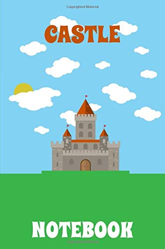 Castle Notebook - Sky - Clouds - Green - Blue - College Ruled (Knight)