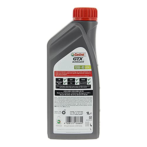 Castrol GTX Ultraclean 10W-40 A3/B4 Aceite de Motor 1L