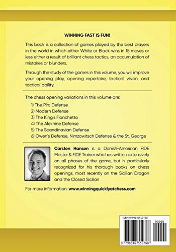 Catastrophes & Tactics in the Chess Opening - Volume 7: Minor Semi-Open Games - Large Print Edition: Winning in 15 Moves or Less: Chess Tactics, ... Quickly at Chess Series - Large Print)