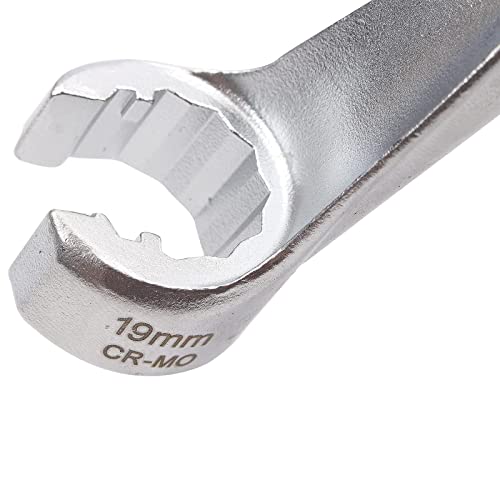 CCLIFE 3pzs Juego de llaves especiales de líneas de inyección diesel de 1/2',Material CR-MO 14/17/19mm|llave de tubo con anillo de apertura de 6 lados