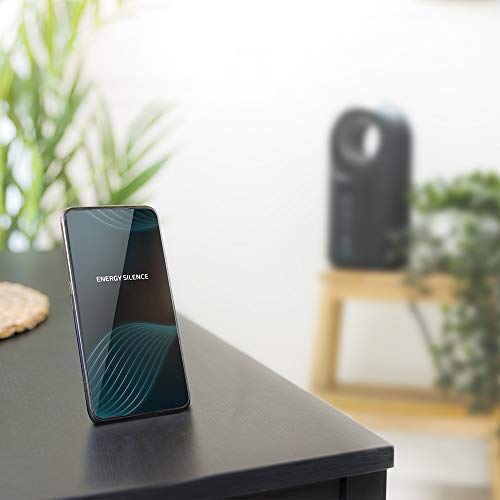 Cecotec Calefactor Bajo Consumo Ready Warm 8400 Bladeless Connected. Potencia 1500 W, Wifi, Mando a Distancia, Pantalla LED, Táctil, 3 Modos, Oscilación, Temporizador, Triple Sistema de Seguridad