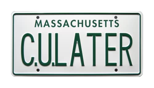 Celebrity Machines One Crazy Summer | C U Later | Metal Stamped License Plate