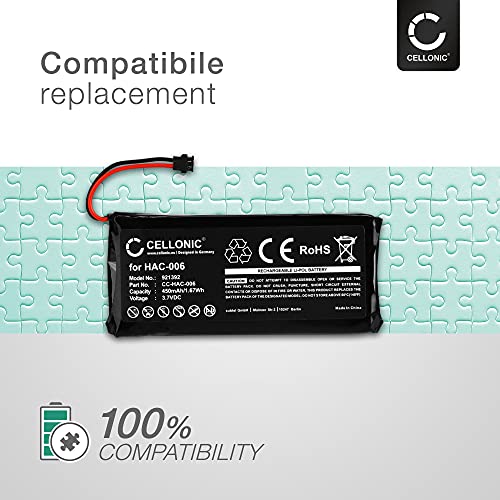 CELLONIC® Batería de Repuesto HAC-006 para Nintendo Switch Joy-con L/R, 450mAh, Accu de Larga duración