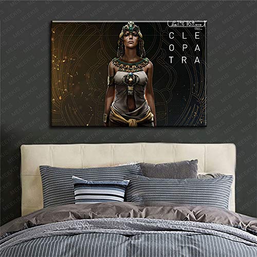 CELLYONE Pintura al óleo por números para adultos y niños, pintura al óleo de Asassin's Creed Origins Game Beauty, decoración 50 x 40 cm