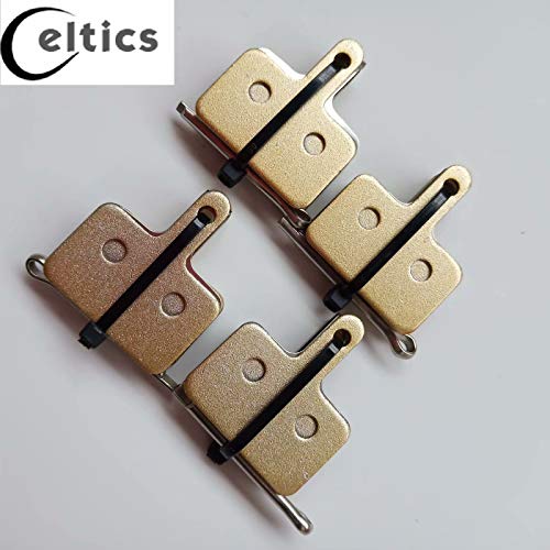Celtics 4 Pairs Full Metal Bicycle Disc Brake Pads for Shimano Tektro M355 M375 M395 M415 M416 M416A M445 M446 M447 M465 M475 M485 M486 M495 M515 M515LA M525 M575 M975 C501 C601 T615 T675