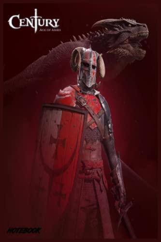 Century Age of Ashes notebook: Dragon combat video game notebook 6X9 120 pages, for diaries, plans, Christmas gift, birthday gift