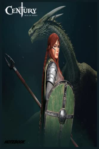 Century Age of Ashes notebook: Dragon combat video game notebook 6X9 120 pages, for diaries, plans, Christmas gift, birthday gift
