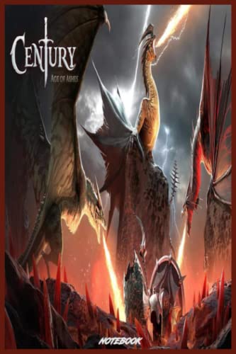 Century Age of Ashes notebook: Dragon combat video game notebook 6X9 120 pages, for diaries, plans, Christmas gift, birthday gift