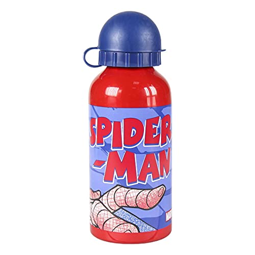 Cerdá, Mochila con Botella de Agua Infantil de Spiderman-Licencia Oficial Marvel Studios Unisex niños, Multicolor, 250X310X100MM