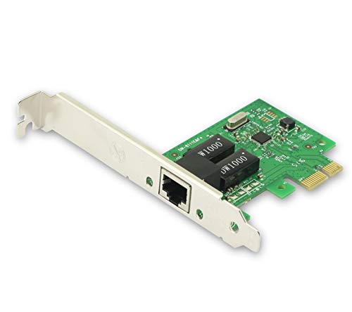 CERRXIAN RT8111F PCIe1x 1000M Lan Card,Gigabit Ethernet PCI Express PCI-E Tarjeta de red RJ45 LAN adaptador convertidor para PC de escritorio