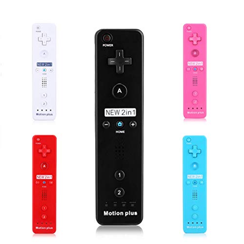 changzhou Mando de juego para Wii, mando a distancia integrado Motion Plus Wireless Gamepad para Wii mando a distancia Joystick Wii Juegos Wii Nunchucks