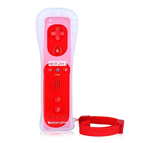 changzhou Mando de juego para Wii, mando a distancia integrado Motion Plus Wireless Gamepad para Wii mando a distancia Joystick Wii Juegos Wii Nunchucks
