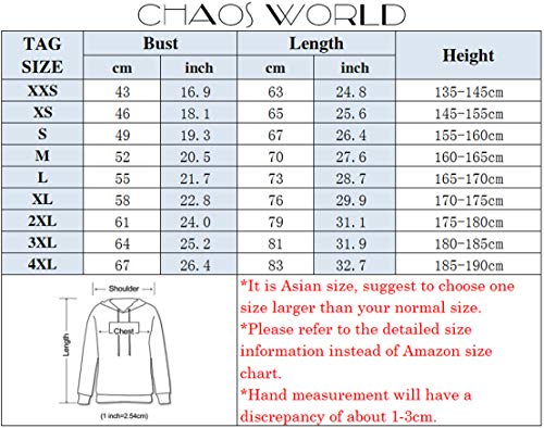 Chaos World Entre Nosotros Sudadera con Capucha 3D Impresión Hombre Manga Larga Among us(S,AA-Logo)