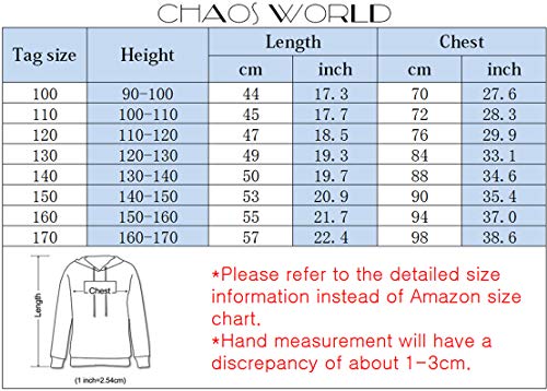 Chaos World Niños Among us Sudadera 3D con Capucha Orejas de Gato Entre Nosotros Manga Larga(130,0 Logo)