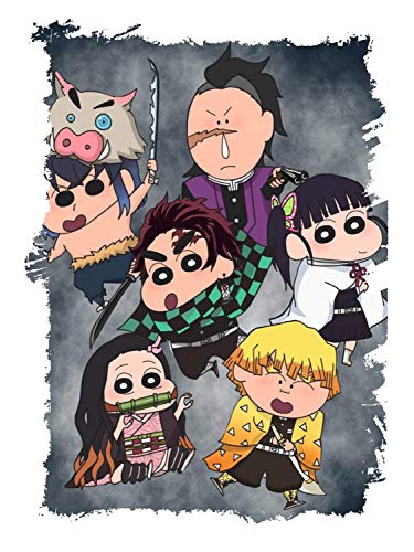 Chaqueta Tecnica con 2 Dibujos Shinchan KIMETSU NO Yaiba 2 Logos Jacket