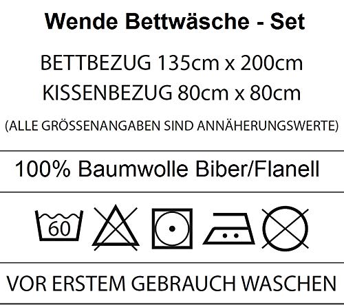 Character World Juego de cama reversible Super Mario, 135 x 200 cm, 80 x 80 cm, 100% algodón
