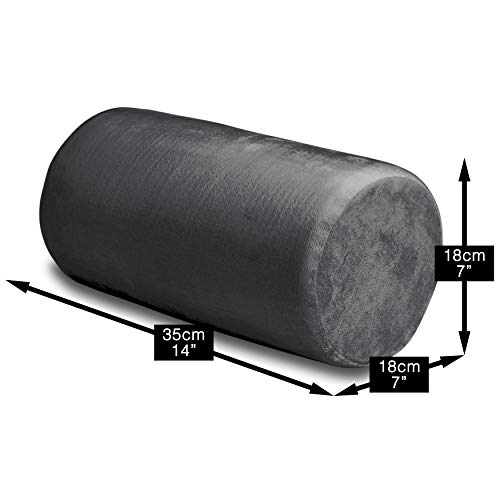 Charlie & Finn Juego de salón en Gris Platino para el Beanbag Gigante Cómodo cojín y reposapiés Estable para la máxima Comodidad al Sentarse y acostarse!