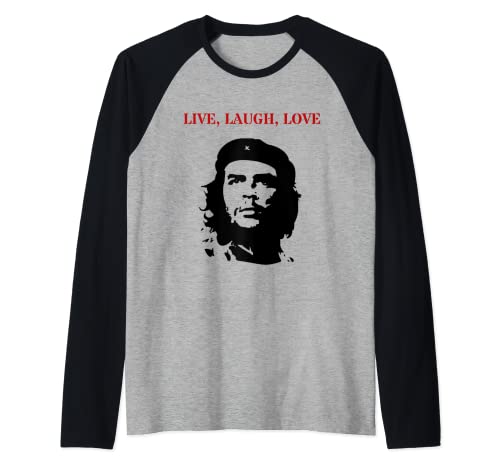 Che Guevara Live Ríe Amor Camiseta Manga Raglan