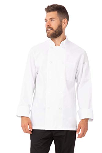 Chef Works a371-s – Chaqueta de cocinero Le Mans, color blanco