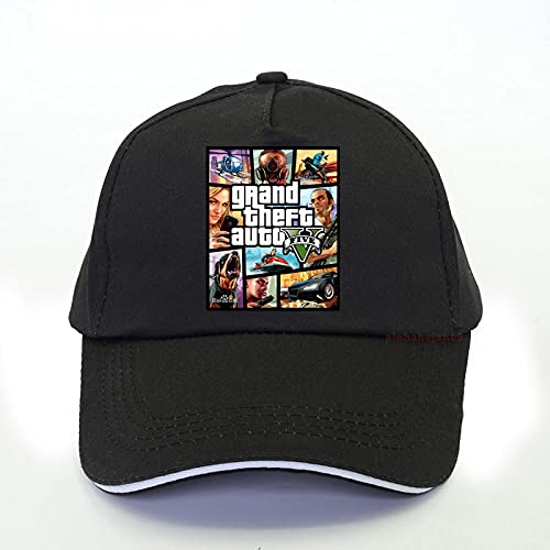 CHENGGI Gorras De Hombre Auto V5 Gorras de béisbol Juego GTA5 Fans Gorra de Hip Hop Moda gta5 Hombres Snapback Hat Summer Trucker Hat