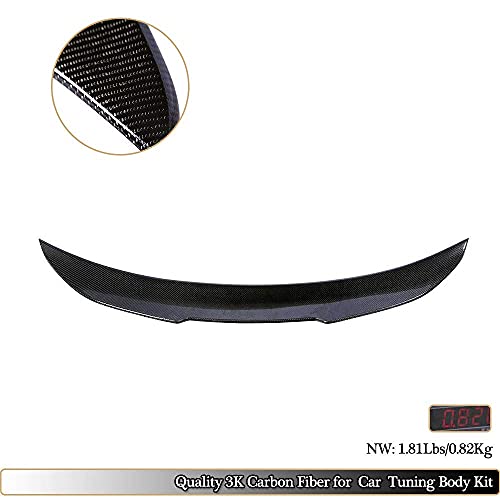 CHENGQIAN Alerón De Maletero Adecuado para BMW Serie 5 Sedan F10 2011-2018 Fibra De Carbono CF 520I 523I 528I 530I 535I 550I M5 Tapa Trasera del Maletero del Coche Highkick Spoiler Wing Lip
