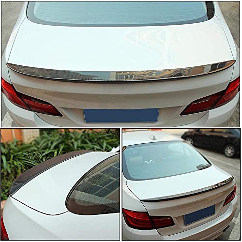 CHENGQIAN Alerón Trasero Adecuado para BMW Serie 5 Sedan F10 2011-2016 Fibra De Carbono CF 520I 523I 528I 530I 535I 550I M Sport M5 Alerón De Cubierta De Maletero