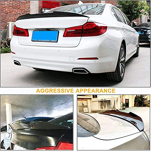 CHENGQIAN Alerón Trasero De Fibra De Carbono Adecuado para BMW 5 Series F10 Sedan 2010-2018 520I 523I 528I 530I 535I 550I M5 Alerón Trasero De Coche