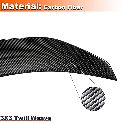 CHENGQIAN Alerón Trasero De Fibra De Carbono Adecuado para BMW 5 Series F10 Sedan 2010-2018 520I 523I 528I 530I 535I 550I M5 Alerón Trasero De Coche