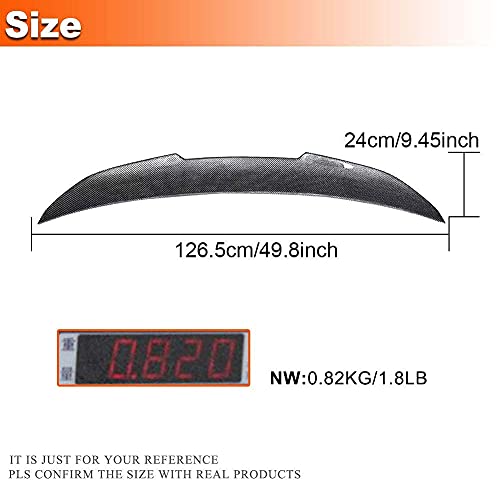 CHENGQIAN Alerón Trasero De Fibra De Carbono Adecuado para BMW 5 Series F10 Sedan 2010-2018 520I 523I 528I 530I 535I 550I M5 Alerón Trasero De Coche