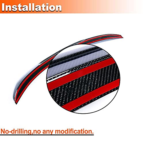 CHENGQIAN Alerón Trasero De Fibra De Carbono Adecuado para BMW 5 Series F10 Sedan 2010-2018 520I 523I 528I 530I 535I 550I M5 Alerón Trasero De Coche