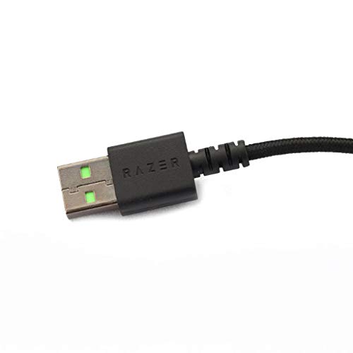 chenpaif Línea de Cable de ratón USB Trenzado de Nylon Duradero para ratón inalámbrico Razer Mamba
