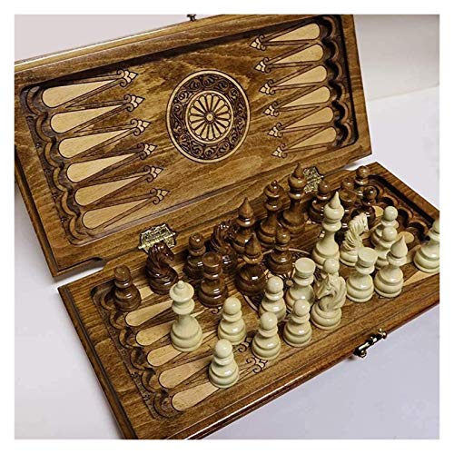 Chess Set Folding Chess Set Pure Handmade Square Travel Chess Family Chess Game Gift