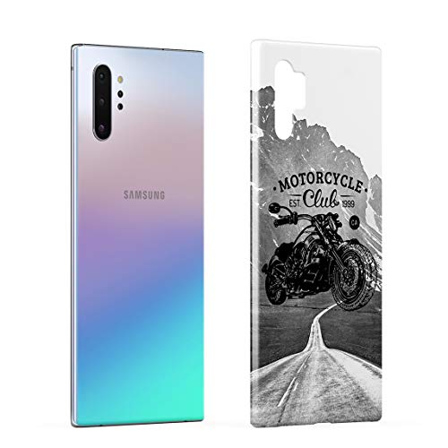 Chopper Motorcycle Biker Club Mountains Hard Thin Plastic Phone Case Cover For Samsung Galaxy Note 10 Plus