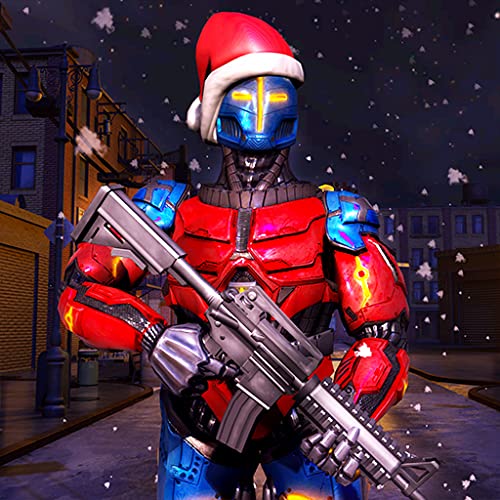 Christmas Eve Power Robot Rangers Attack: Legacy War Robot Game 3D