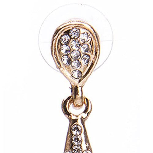 Chtom Pendientes de gota de lágrimas bohemios for mujer Cubic circonia Cristal Diamante Largo Colgante Pendientes Pendientes Division Dama Pendiente Joyería Accesorios Amor Regalo Rojo Cómodo y prácti