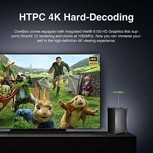 CHUWI CWI526, CoreBox Mini PC Intel Core i5-5257U Mini Desktop 8 GB DDR3, 256 GB SSD (2 TB 2,5 Pulgadas HDD), WiFi Dual Band 2,4 GHz/5 GHz, Gigabit Ethernet, Decodificación 4 K, Bluetooth, Windows 10