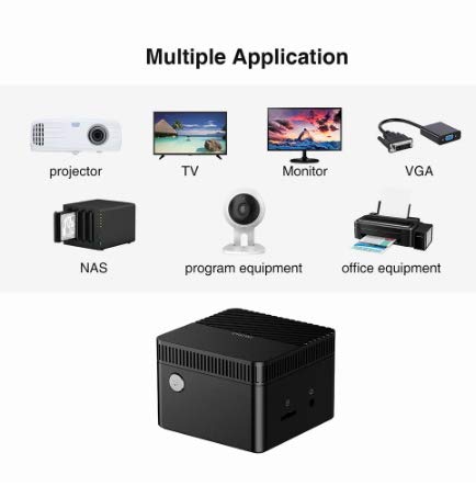 CHUWI LarkBox Mini PC 4K más pequeño del mundo Intel Celeron J4115 Quad Core 6GB RAM 128GB ROM Ordenador de sobremesa Windows 10 HDMI USB-C