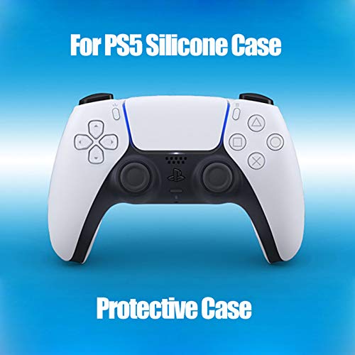 ciriQQ Funda protectora de silicona con mango de camuflaje para consola S-o-n-y PlayStation 5, para mando inalámbrico PlayStation 5 DualSense