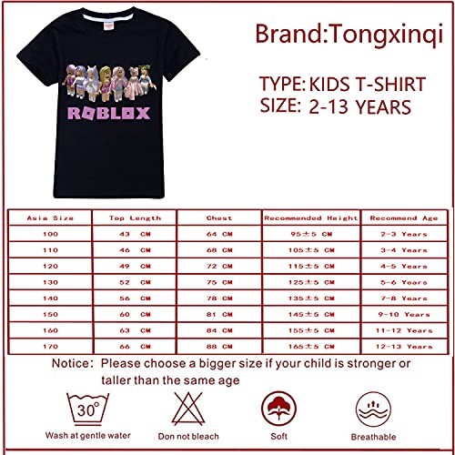 CKCKTZ Ro-blox - Camiseta de manga corta para niños y niñas, diseño gráfico, rosa, 5-6 Años