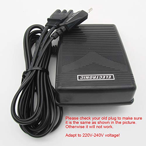 CKPSMS Marca -1piezas # 359102-001-220V PEDAL DE CONTROL DE PIE ADAPTADO Compatible con Singer 2250,2263,2273,2639,2662,E99670,Heavy Duty,4210