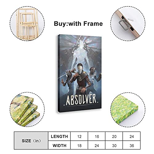 Clásico juego popular cubierta Absolver 2 arte de pared decoración de cuadros para sala de estar carteles marco: 30 x 45 cm